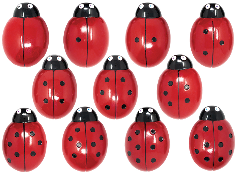 Spel - rekenspel - Yellow Door Ladybug Counting Stones - telstenen - lieveheersbeestjes - per spel