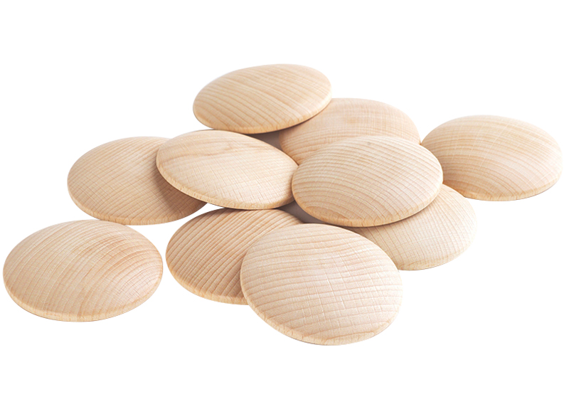 Loose parts - tickit Natural Wooden Discs - set van 10