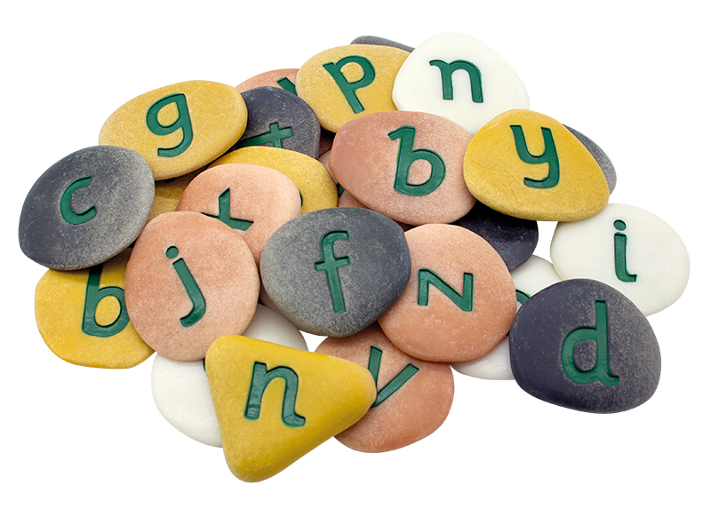 Letters - Yellow Door Jumbo Alphabet Pebbles - letterstenen - alfabet - per set