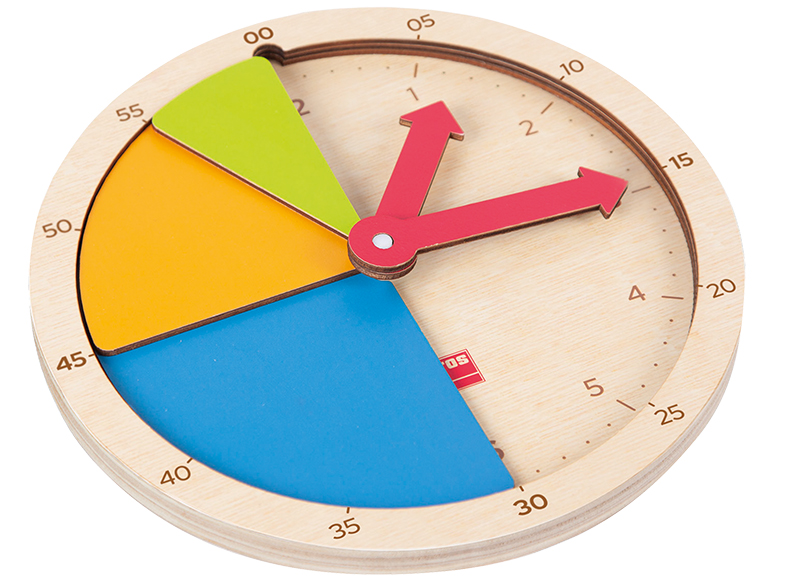 Klok - Akros Let’s Build The Time - bouw de tijd - kloklezen - per stuk
