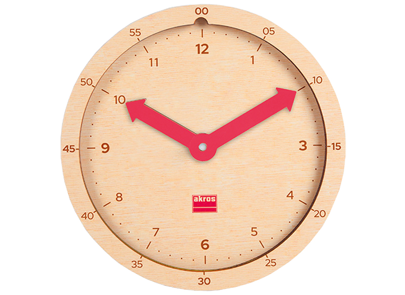 Klok - Akros Let’s Build The Time - bouw de tijd - kloklezen - per stuk