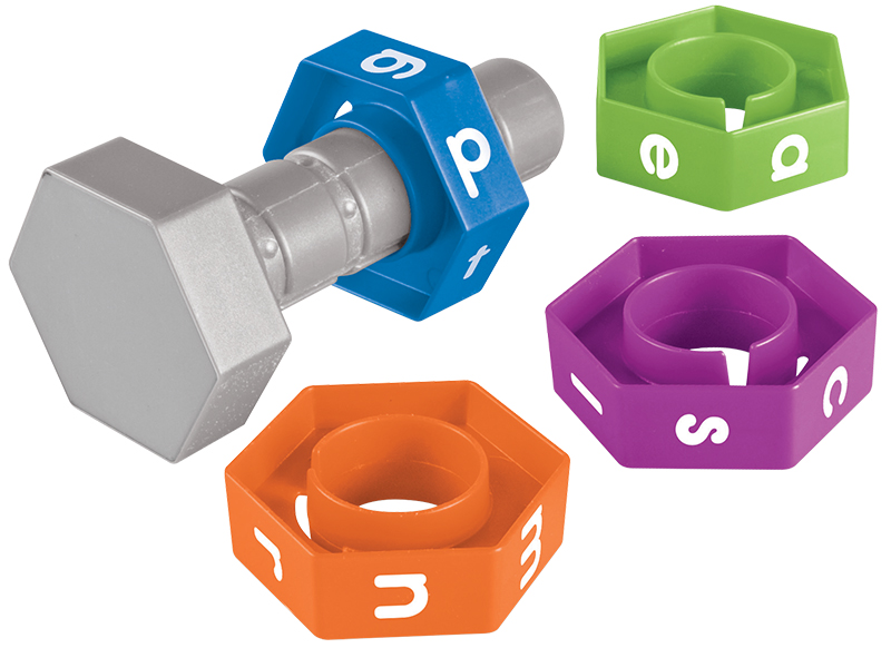 Letters - Learning Resources - Word Construction - letterschroef - alfabet - per spel