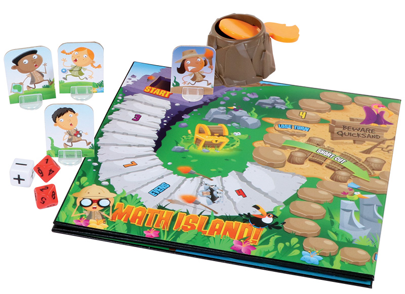 Spel - rekenspel - Learning Resources Math Island! Addition & Subtraction Game - rekeneiland - optellen en aftrekken - rekenen - per spel