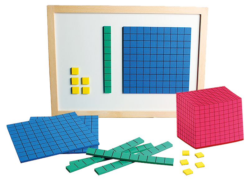 Rekenblokken - MAB - EDX Education - magneetbord met blokjes - rekenen - per set