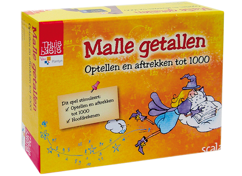 Spel - Malle getallen - rekenen - optellen, aftrekken, vermenigvuldigen, delen, meten en wegen - kaartspel - per spel