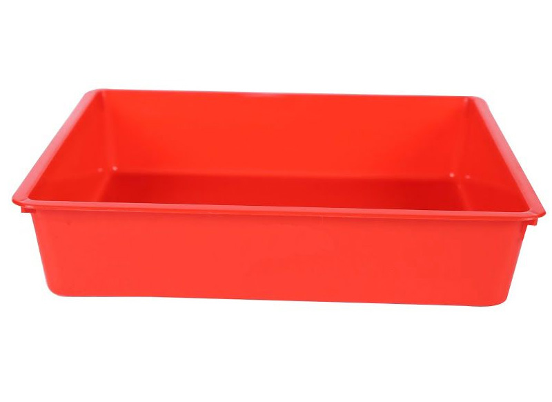 Tafel - zand- en watertafel - EDX Education - kuip - 70 x 50 x 16,5 cm - rood - per stuk
