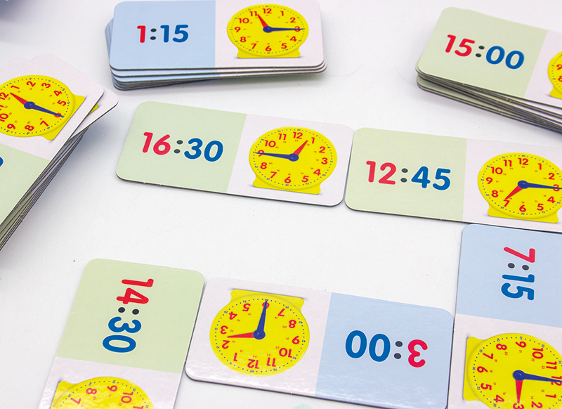 Klok - kloklezen - Learning Resources Time Dominoes - domino - per spel