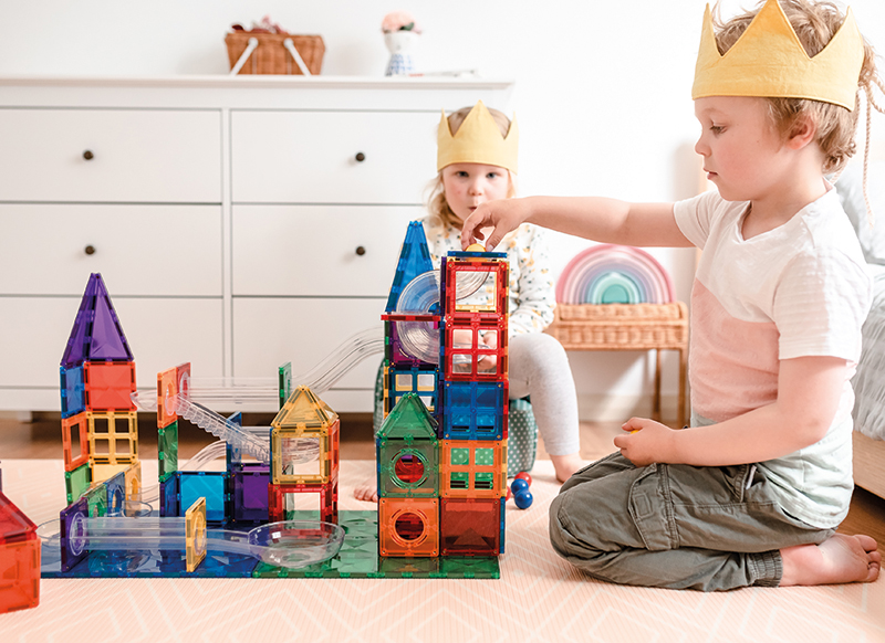 Bouwset - Connetix Rainbow Ball Run Pack - knikkerbaan - magnetisch - set van 92 assorti