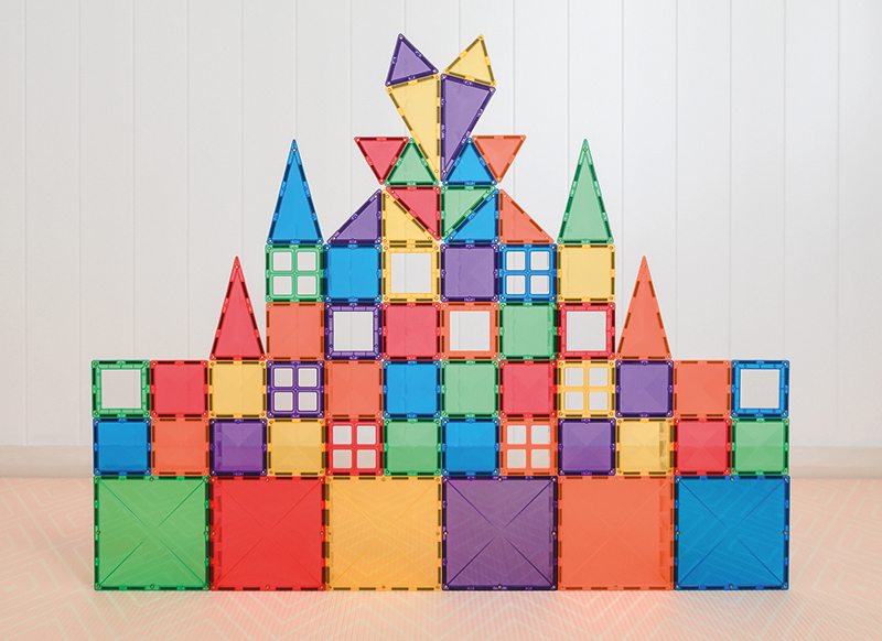 Bouwset - Connetix Rainbow Starter Pack - magnetisch - set van 62 assorti