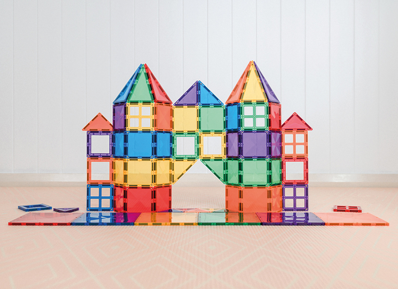 Bouwset - Connetix Rainbow Starter Pack - magnetisch - set van 62 assorti