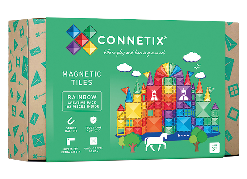 Bouwset - Connetix Rainbow Creative Pack - magnetisch - set van 100 assorti