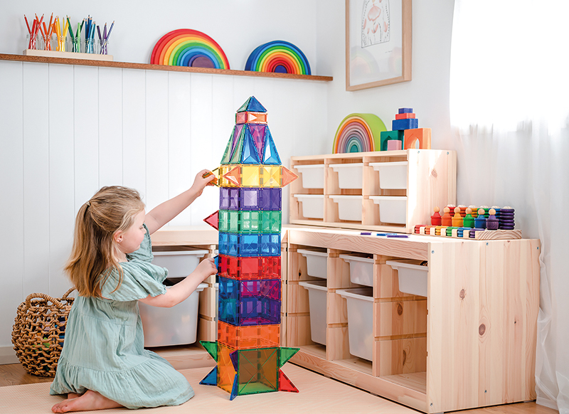 Bouwset - Connetix Rainbow Creative Pack - magnetisch - set van 100 assorti