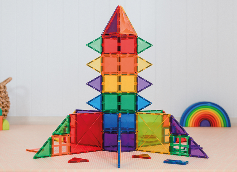 Bouwset - Connetix Rainbow Creative Pack - magnetisch - set van 100 assorti