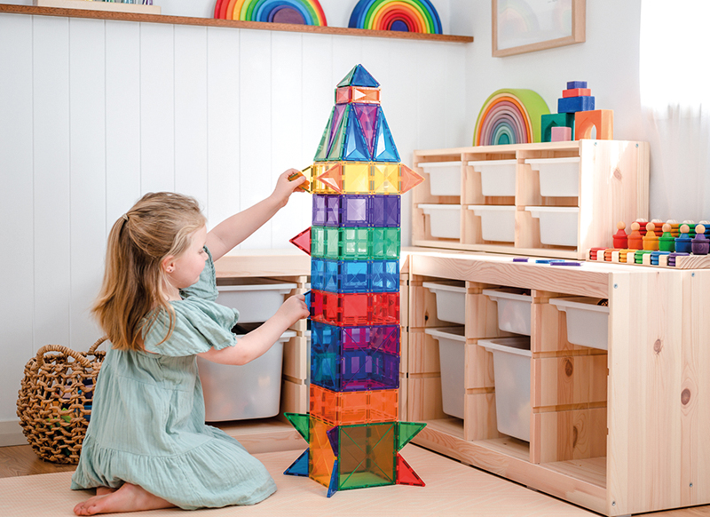 Bouwset - Connetix Rainbow Creative Pack - magnetisch - set van 100 assorti