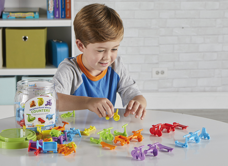 Sorteerfiguren - hand2mind Neighbourhood Wheels Counters - kids voertuigen - set van 72
