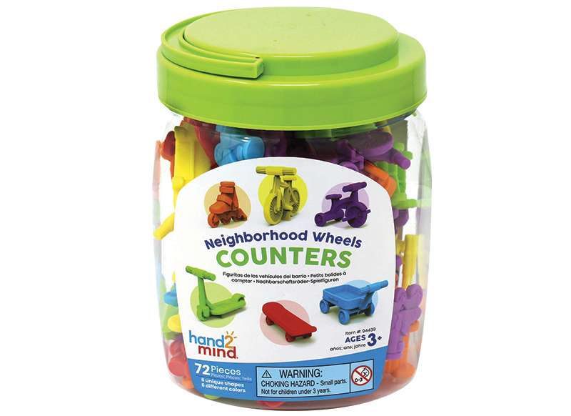 Sorteerfiguren - hand2mind Neighbourhood Wheels Counters - kids voertuigen - set van 72