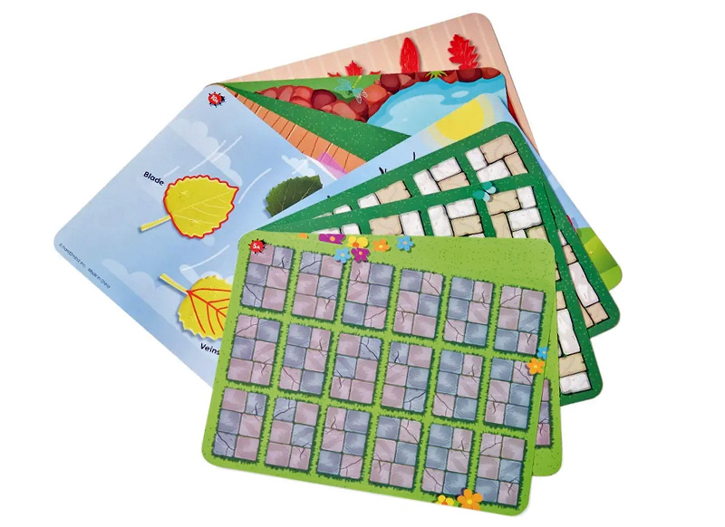 Kleur en vorm - hand2mind Sensory Leaves Math Activity Set - sensorische blaadjes - bomen - wiskundige initiatief - per spel