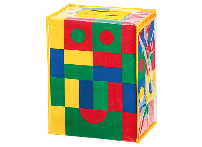 Bouwset - EDX Education - soft gekleurde foamblokken - set van 68