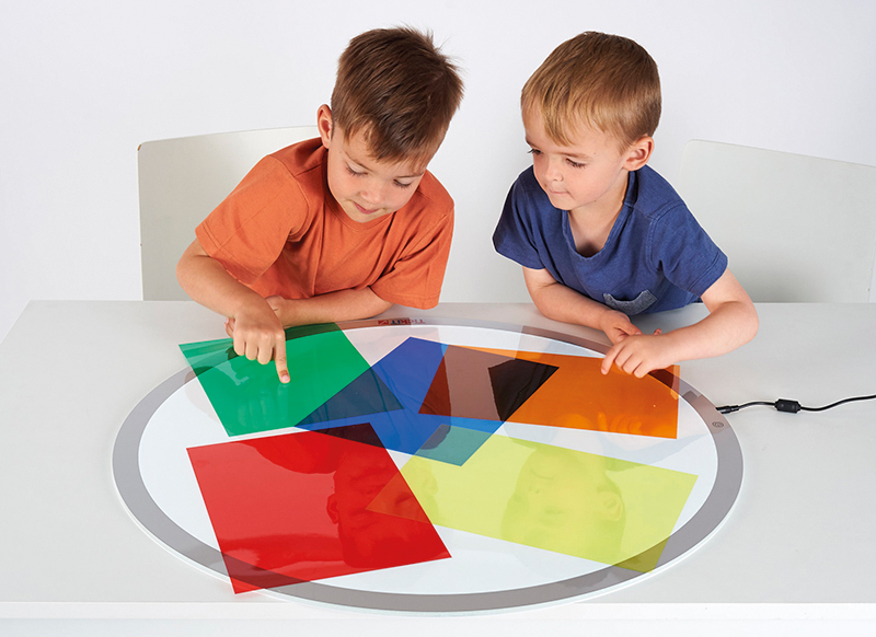 Transparanten - tickit Acetate Colour Sheets - A4 - kunststof - gekleurd - voor lichtbord - set van 5 assorti