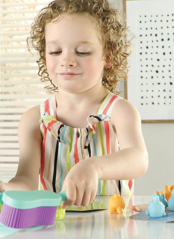 Spel - sorteerspel - telspel - Learning Resources Count & Clean Dust Bunnies - tel- en poetskonijnen - per spel