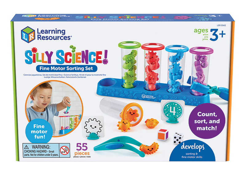 Spel - sorteerspel - Learning Resources Silly Science Fine Motor Sorting Set - fijne motoriek - microbe - per spel