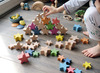 Eerste speelgoed - hout - houten sterren verschillende grootten - set van 21