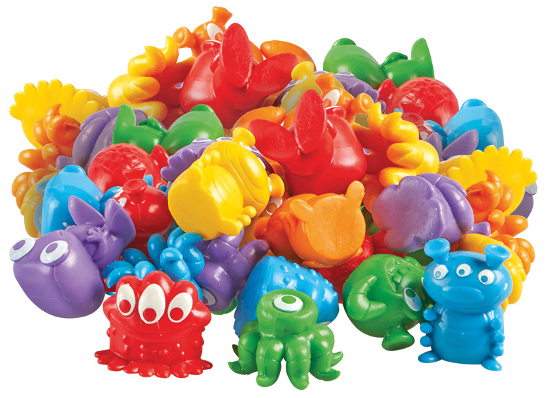 Sorteerfiguren - Learning Resources Grab & Sort Fine Motor Alien Counters - fijne motoriek - set van 37 assorti