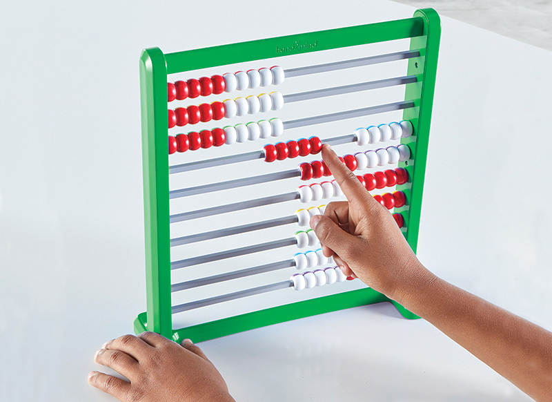 Telraam - hand2mind DoubleSided Abacus - rekenrek - abacus - dubbelzijdig - gekleurd - per stuk