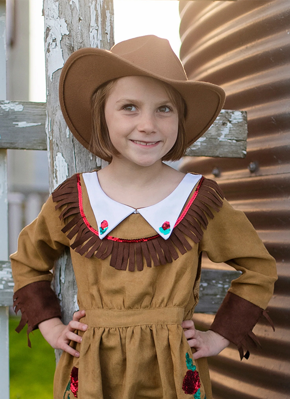 Verkleedkledij - Great Pretenders - cowboyhoed - per stuk