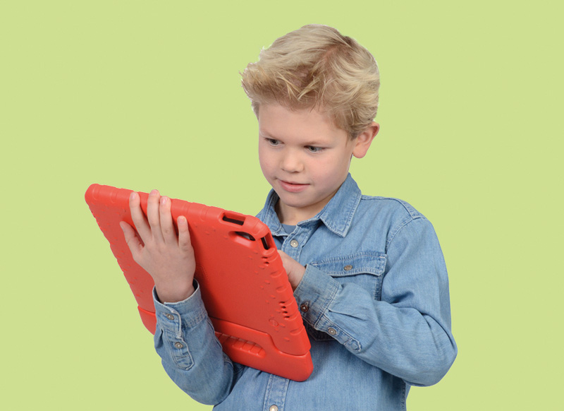 Tablet hoes - KidsCover Original iPad 10.2 - kinderhoes - inclusief pen en screenprotector - rood - per stuk