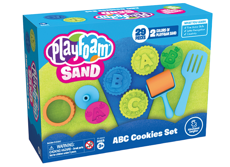 Zand - boetseerzand - Educational Insights Playfoam Sand ABC Cookies Set - speelzand - alfabet koekjes - boetseren - per set