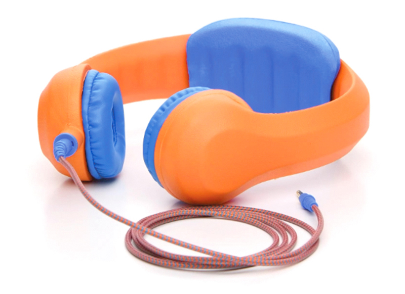 Hoofdtelefoon - KidsCover Safe 'n Sound - flexibel - oranje - per stuk