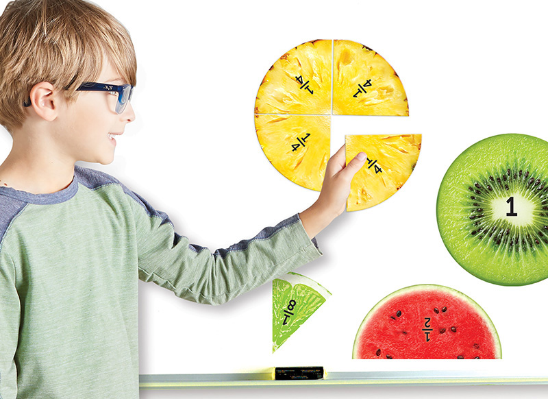 Spel - rekenspel - Learning Resources Magnetic Fruit Fractions - breuken - fruit - magnetisch - per spel