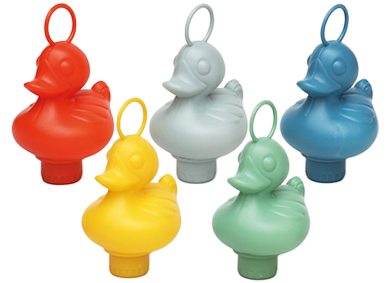 Kermiseend - Scratch Fishing Ducks - 7 x 6 x 9 cm - ring 2,5 cm - ecologisch - set van 5
