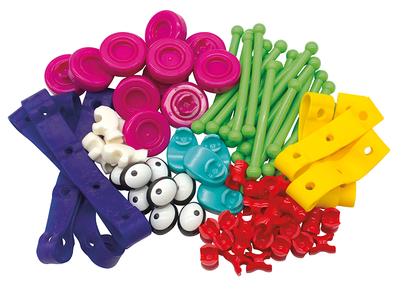 Bouwset - Toyi Basic 80 Creative Building Kit - upcycling - recycleren - set van 80 assorti